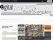 Tablet Screenshot of digitalscrapworld.com